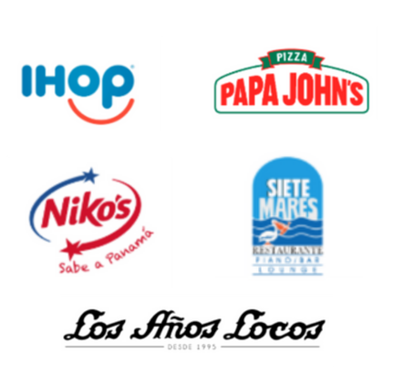 Marcas que confían en Parkway Panamá Clientes Parkway Panamá: IHOP, Papa John's, Las Finas Hierbas, Niles y más marcas reconocidas